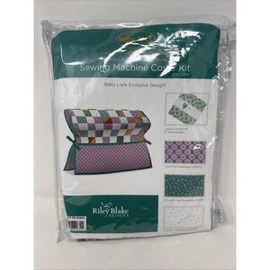 Riley Blake Designs Sewing Machine Cover Kit KT-TC12303 Plum Teal White‎